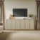 Consiglia 94.83'' Bohemian - Inspired Rattan Cabinet With Adjustable Shelves