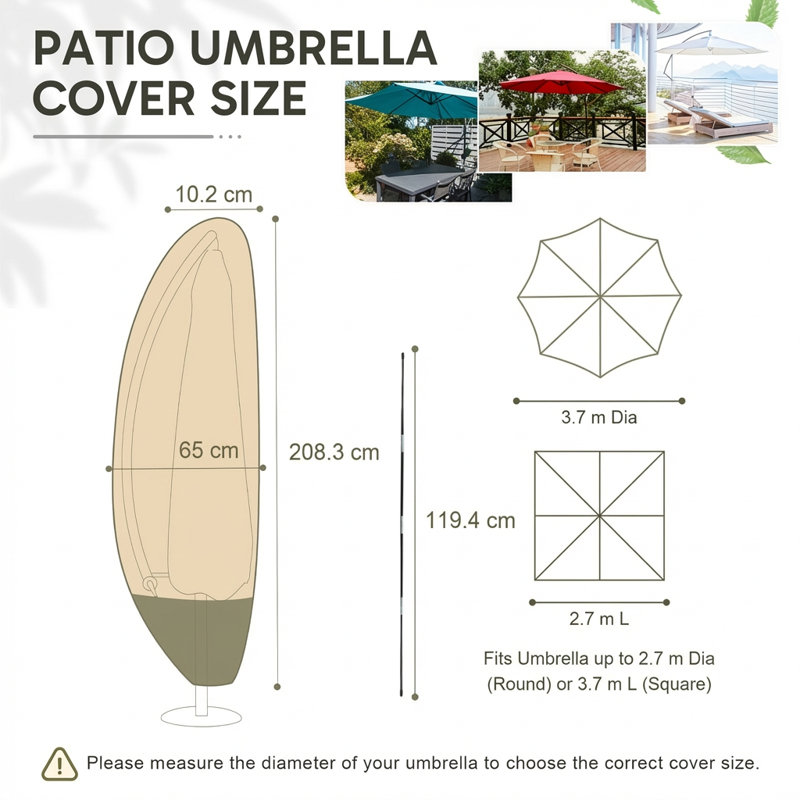 Outdoor Patio Umbrella Cover