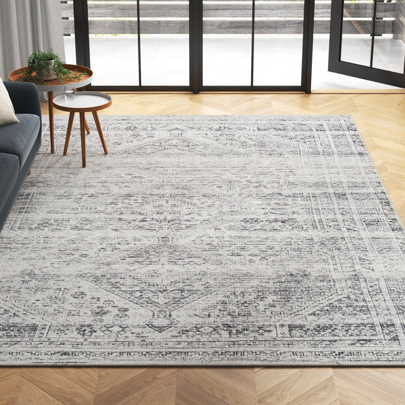 Tapis oriental tissé à la machine Westbrook, Rectangle 8 pi 10 po x 12 pi