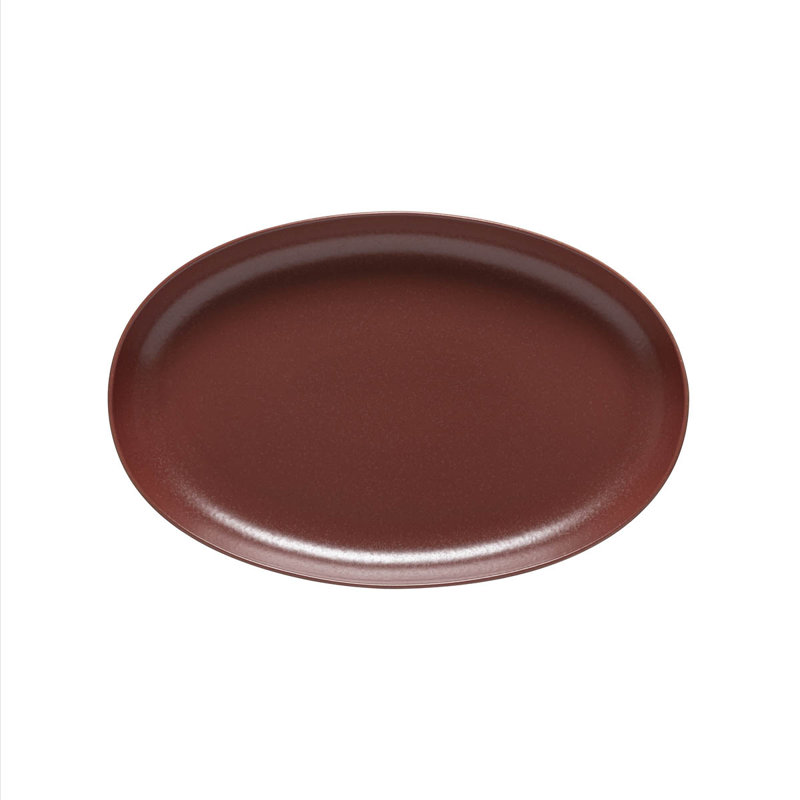 Costa Nova Casafina Pacifica Platter, 1.77" H x 10.35" W x 16.06" L, Cayenne