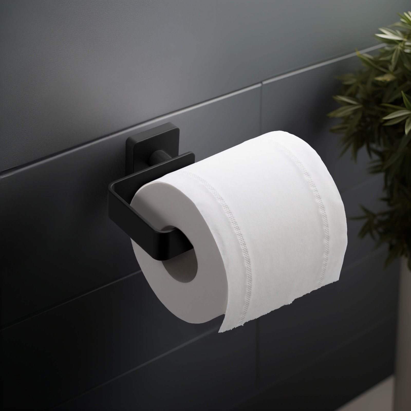 Blaze 4-Piece Bathroom Hardware Set, Matte Black