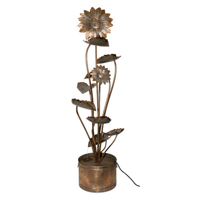 Adrieanne Metal Weather Resistant Floor Fountain