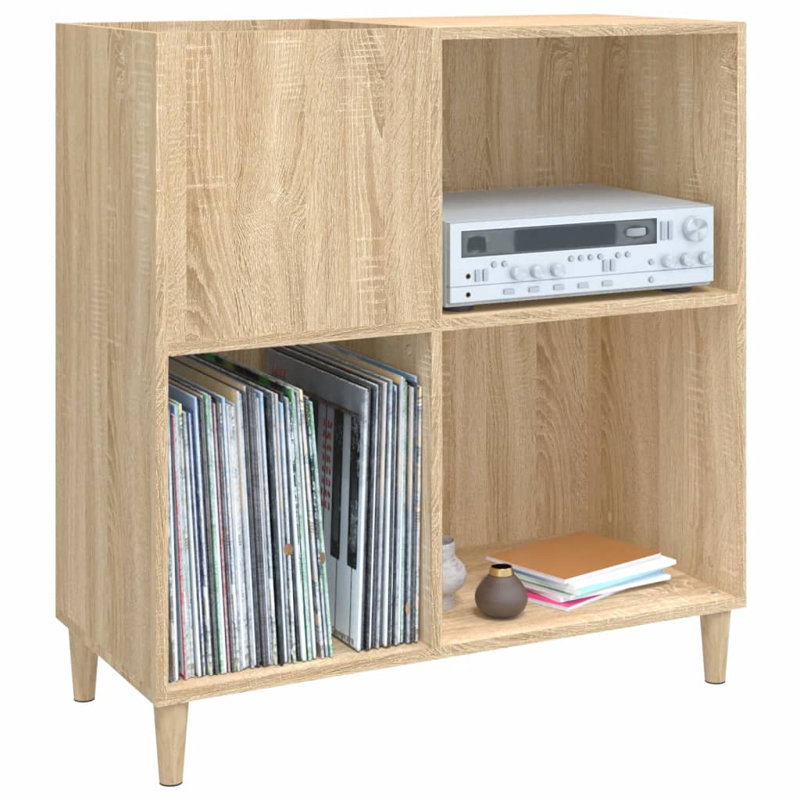 Lourens 84.5 cm W Solid Wood Sideboard, Sonoma Oak