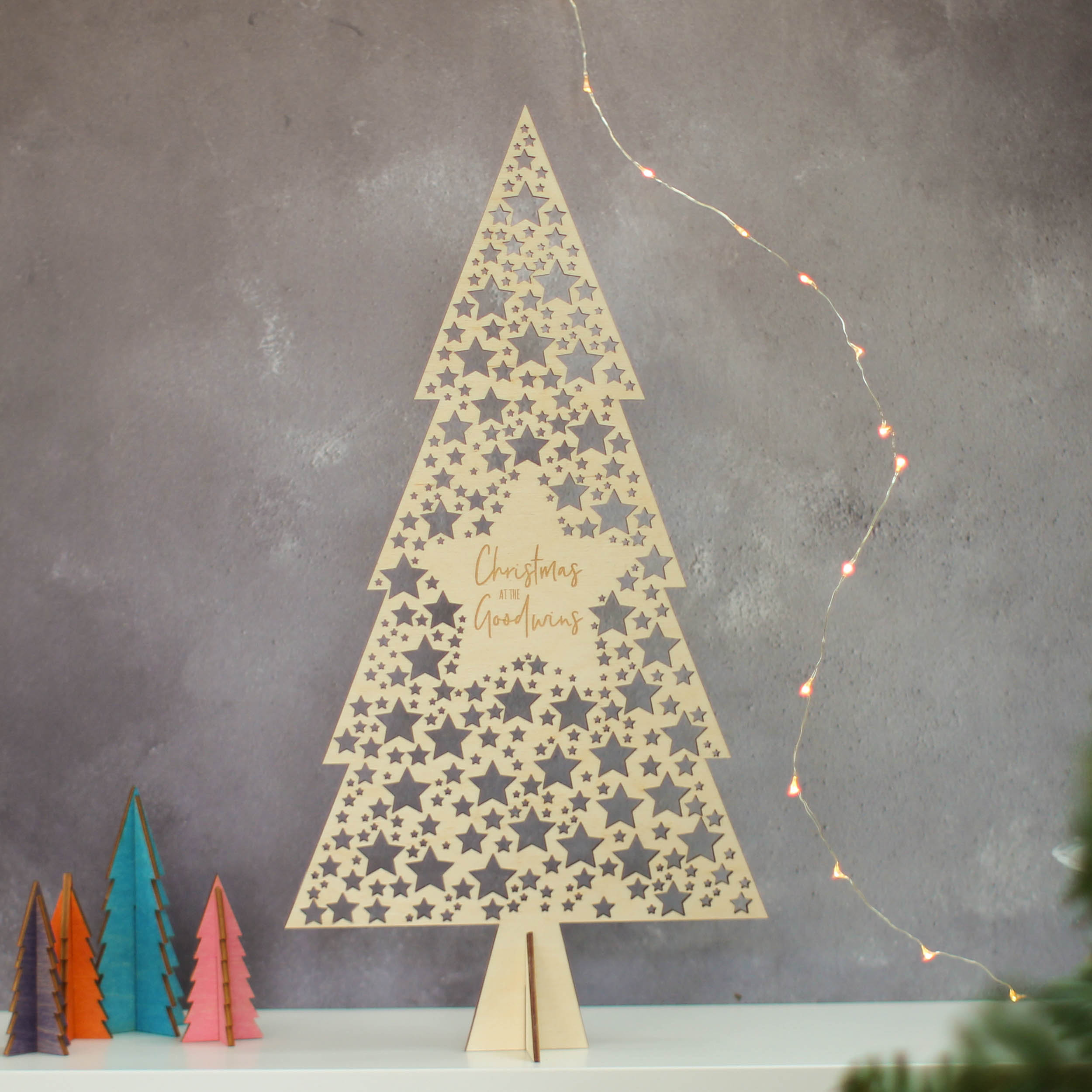 simple christmas tree star