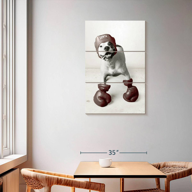 Ketti Boxing Dog, 57" H x 36" W