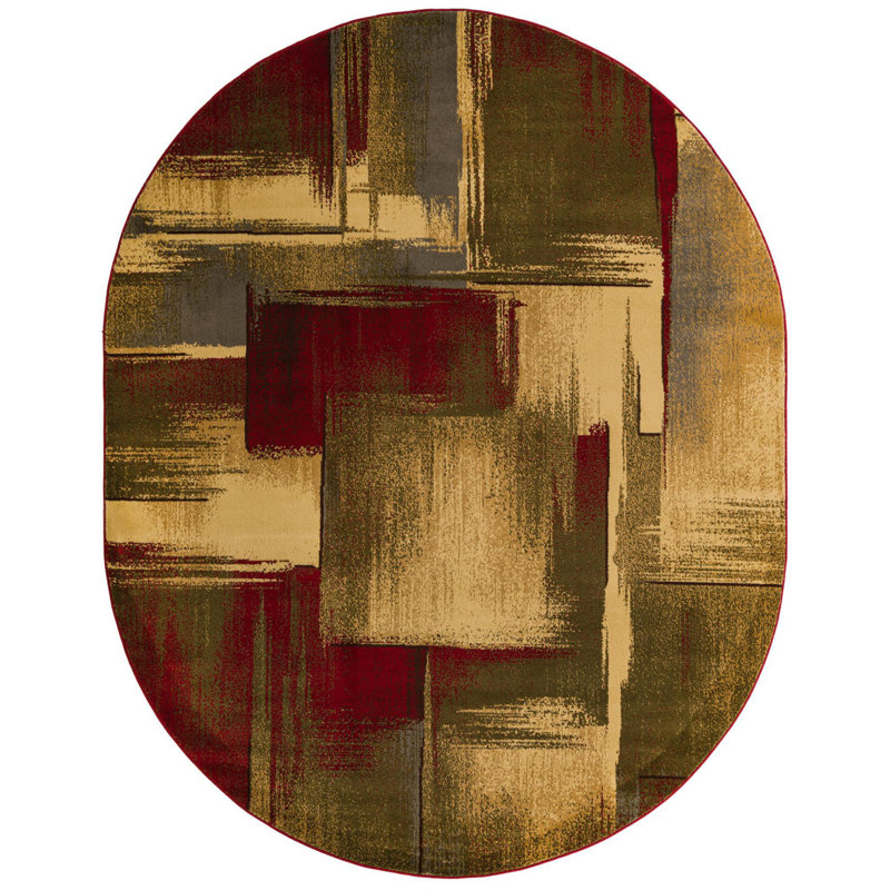 Trejo Indoor Rug, Oval 7'10" x 10'