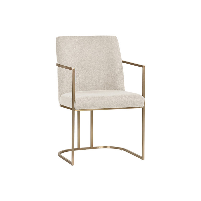 Fauteuil rembourré Caddo, Crème Performance Performance