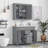 Zechary Bathroom Storage Ceramic with Drawer,door,Bathroom Vanity-882317028