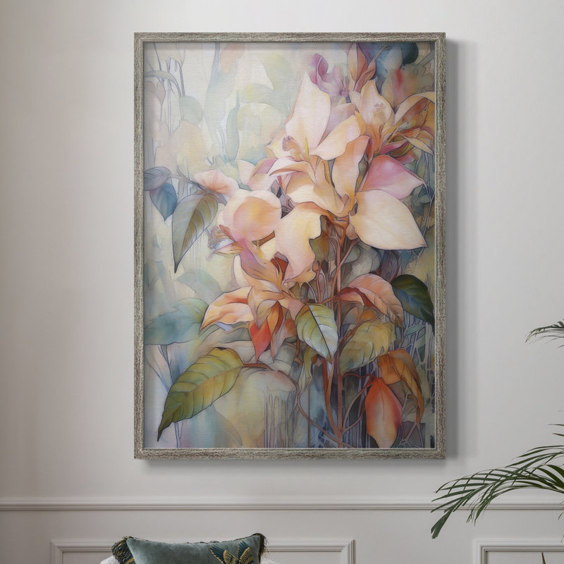 Magic Jungle II Framed Print - Solid Wood, 21" H x 17" W