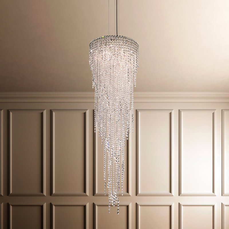 Chantant 5 - Light Tiered Chandelier, Heritage Clear