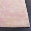 Tapis tibétain ivoire / rose en viscose / coton tissé à la main à motif damassé Andraz-123470385
