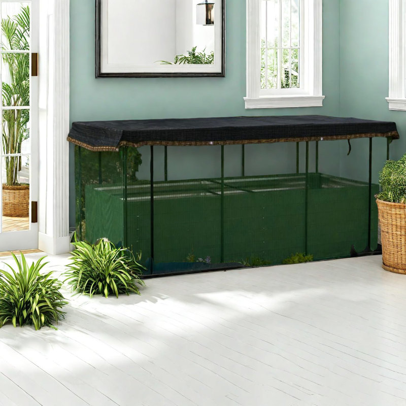 Jardinière multifonctionnelle en acier avec abat-jour et rangement, conception extérieure moderne