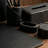 Noir Leather Rectangle Tissue Box Cover