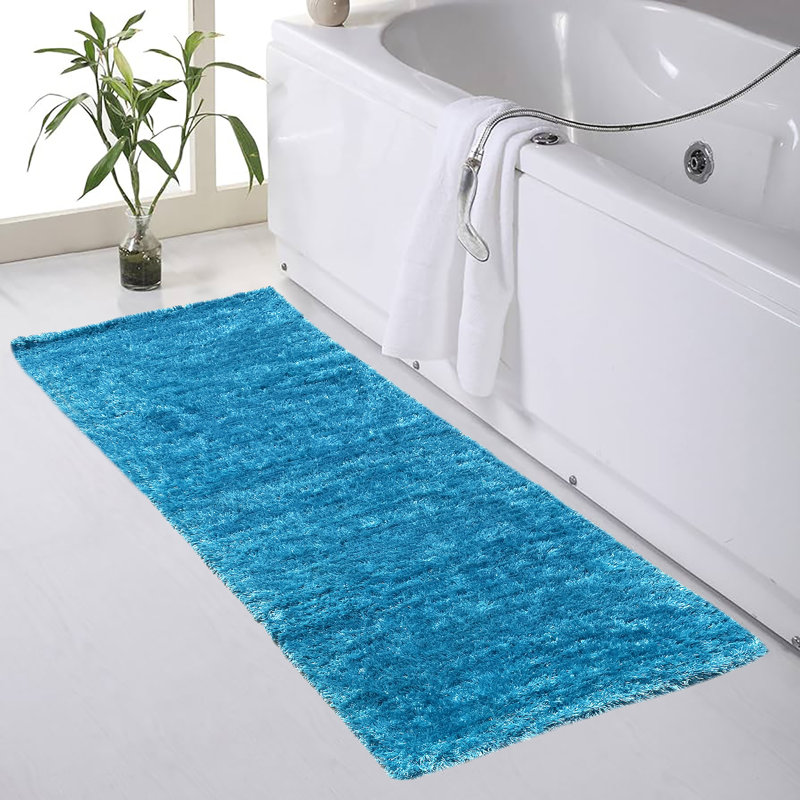 Tapis de bain Ganelle, Turquoise
