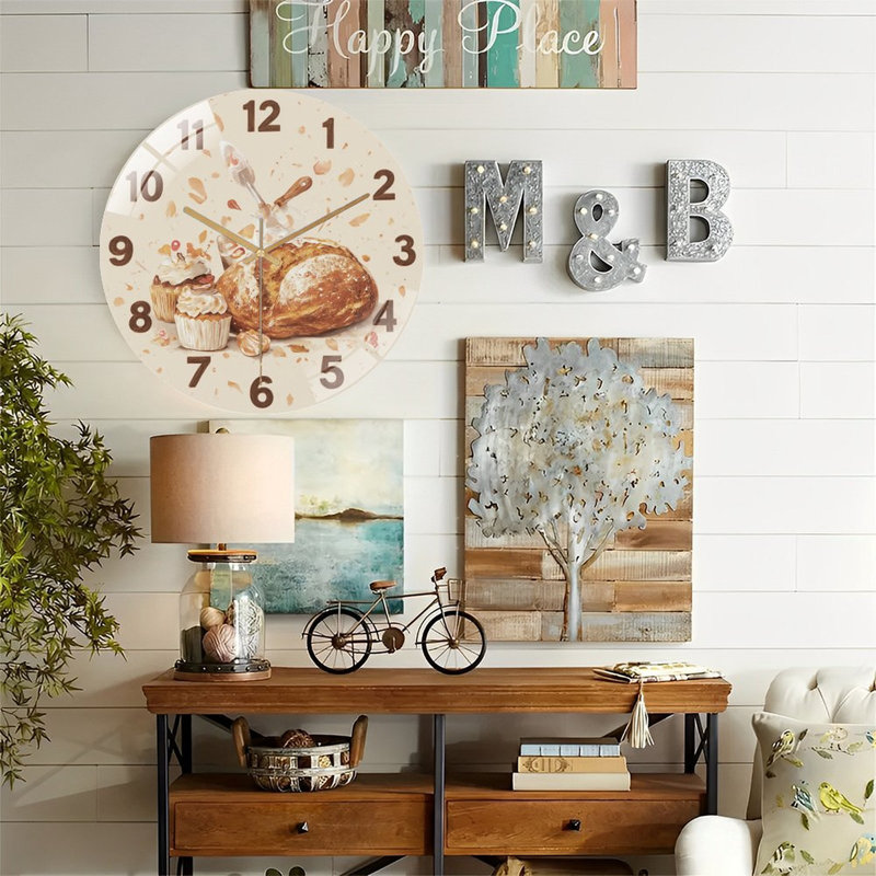 Horloge murale avec horloge murale 12 po