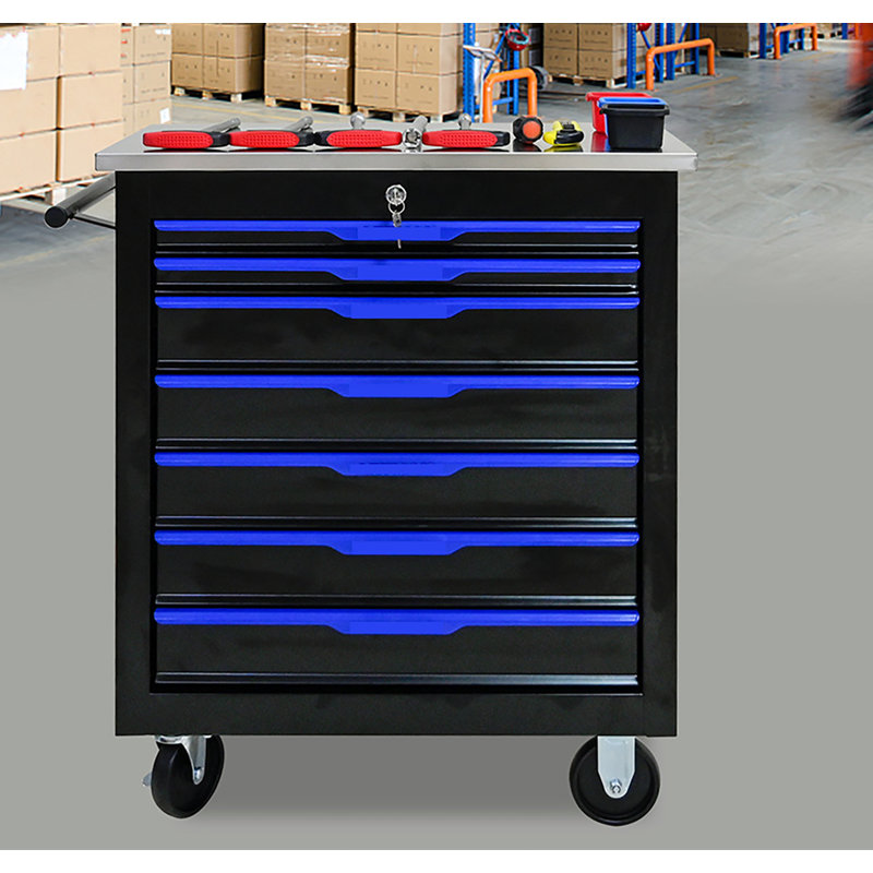 Armoire de rangement à roulettes avec tiroir