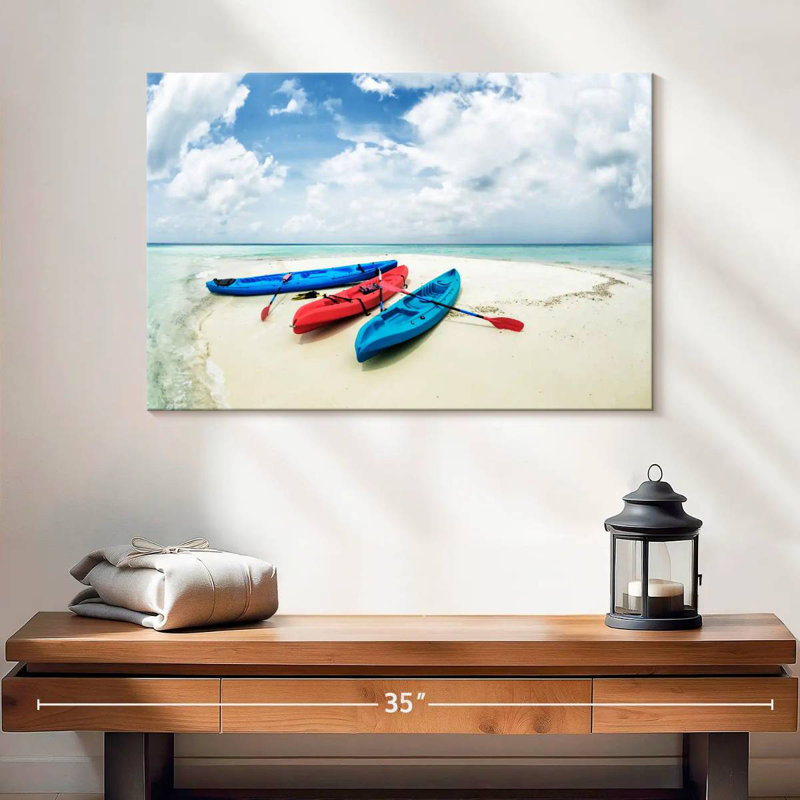 Sireci Kayaks On A Sandbar