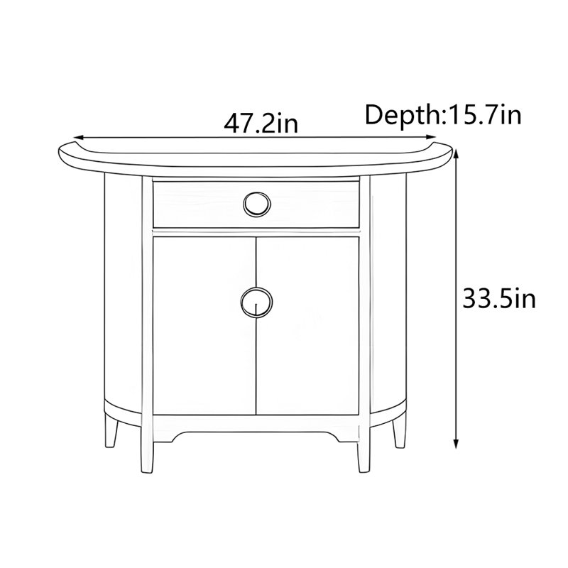Nouvelle console en bois massif de style chinois