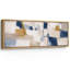 Abstrait bleu doux beige, composition géométrique, images de salon moderne, impression sur toile encadrée-126093439-126093448