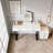 Adjustable-Length Vanity with Cloud LED Mirror