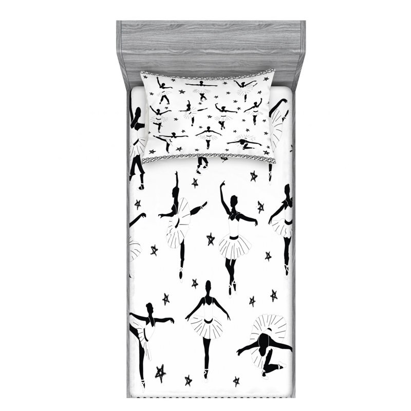 Microfiber Sheet Set, Twin Sheet Set with Fitted Sheet