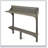 Outdoor Acacia Wood Balcony Bar Table, Gray Finish, Space-Saving And Stylish For Small Patios