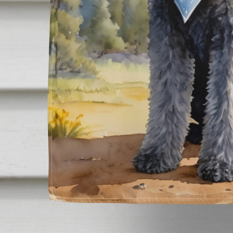 Drapeau Cowboy Welcome House, Kerry Blue Terrier