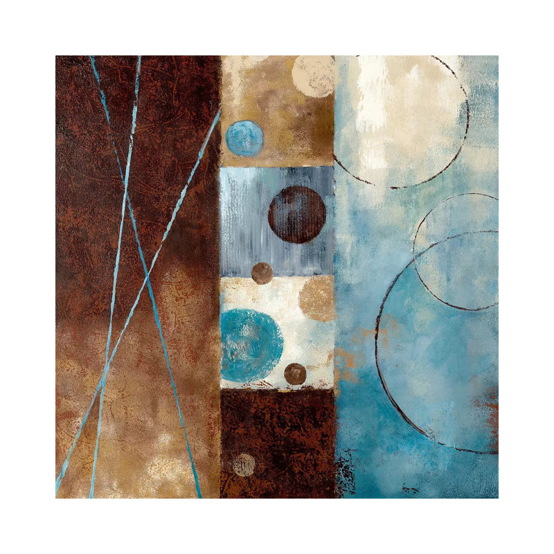 Roll With It I by Nan - Painting on Canvas, 45.72 cm H x 45.72 cm W x 1.91 cm D, Wrapped Canvas