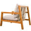 Chaise de patio en teck brésilien Sesley