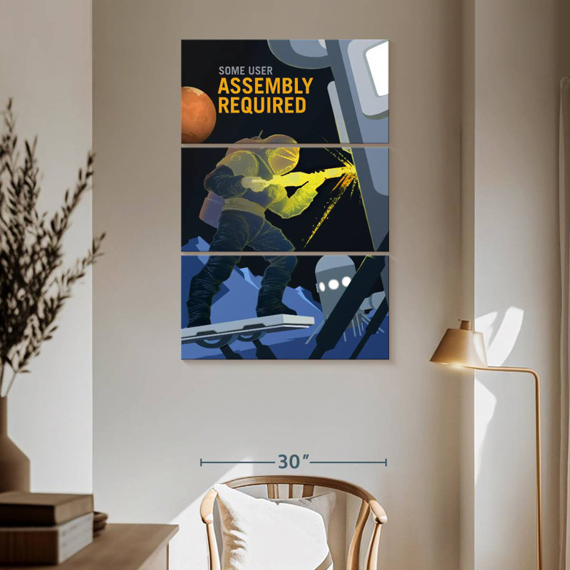 Oberle Mars Explorers Wanted Poster I, 65" H x 42" W