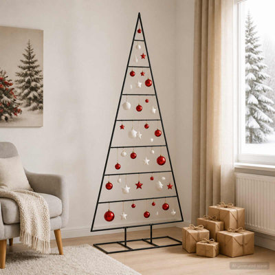 Metal Christmas Tree Metal Black Modern Christmas Tree For Living Room