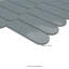 Carreau de mosaïque de plancher et de mur en porcelaine brillante Blue Maris Scale 12 po x 12 po