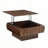 31.1" Lift-Top Walnut Coffee Table with Hidden Storage-119290078