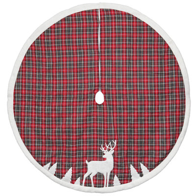 Plaid Linen Tree Skirt