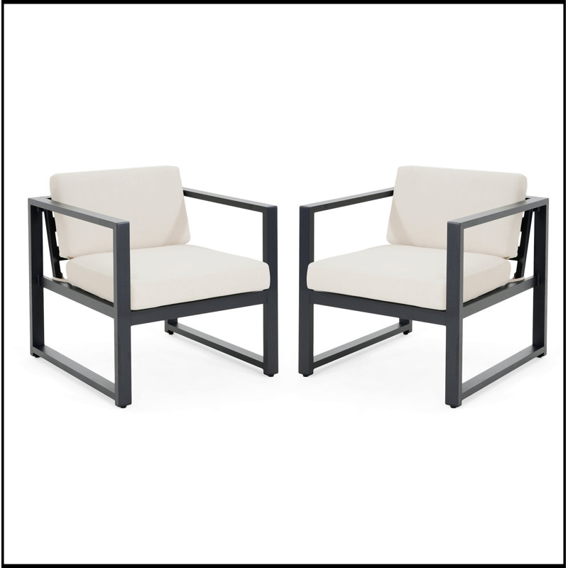 Fauteuil club d'extérieur, Beige