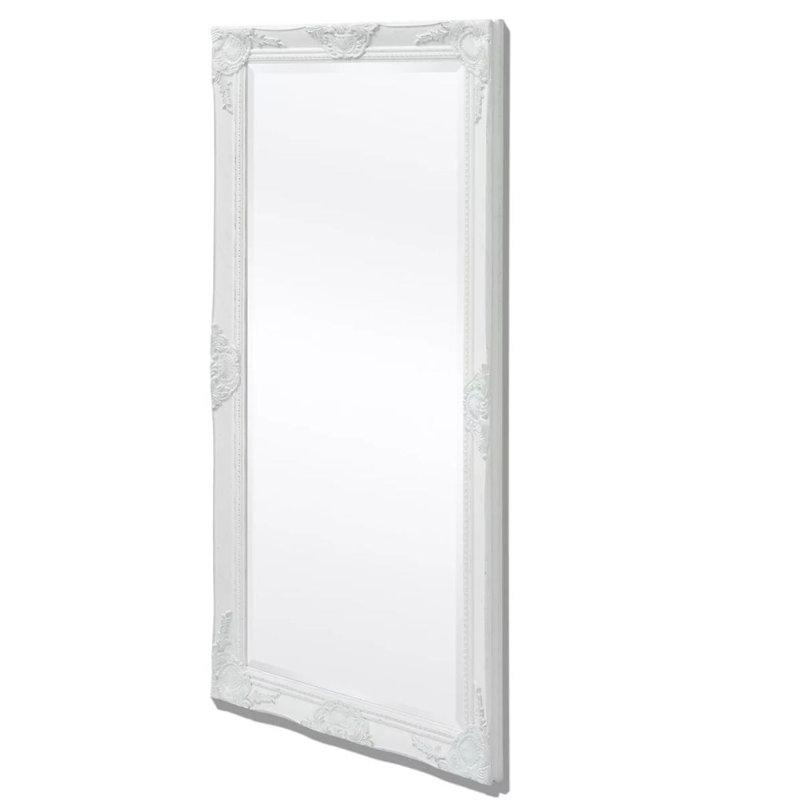 Blanche Full Length Mirror, White, 100cm H x 50cm W