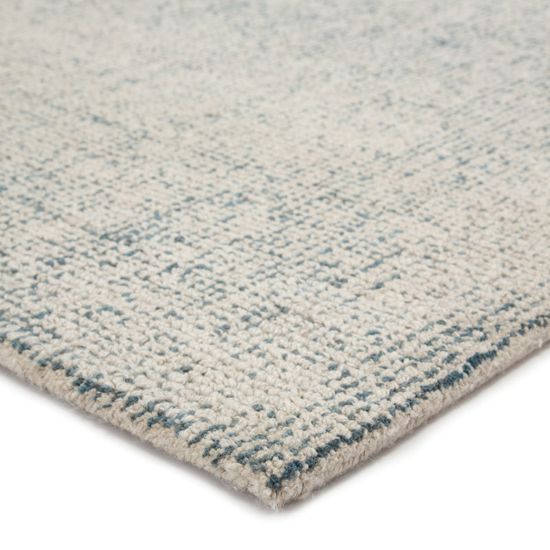 Britta Wool Area Rug in Blue, Runner 2'6" x 8'