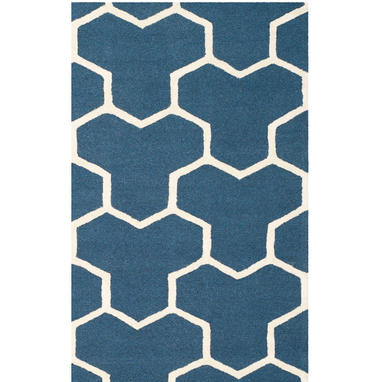 Ellicott Cambridge Hand Tufted Wool Geometric Rug