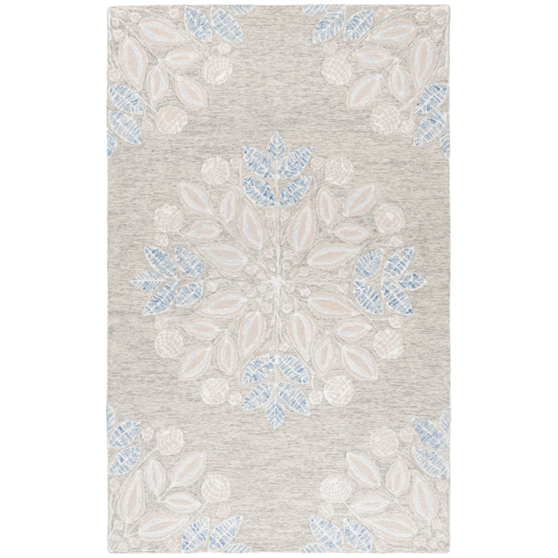 Jardin Hand Tufted Performance Floral Rug, Rectangle 3' x 5'