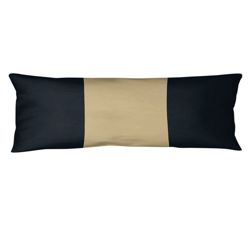 Polyester Medium Pillow, Black/Gold, Miami Football