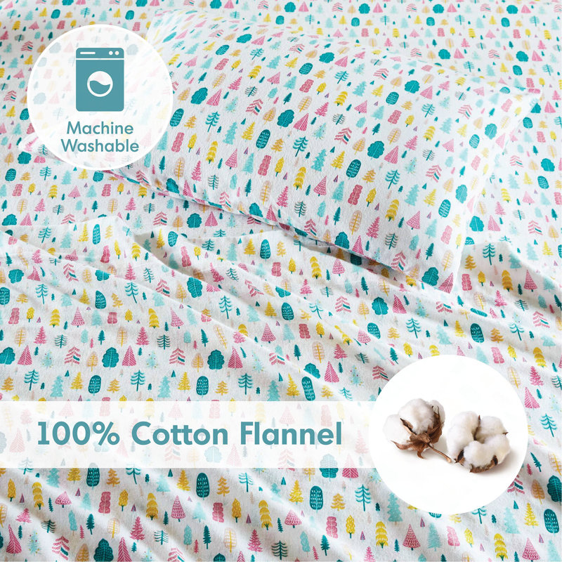 Ensemble de draps en coton 4 pièces