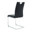 Chaises de salle à manger modernes avec siège rembourré en similicuir