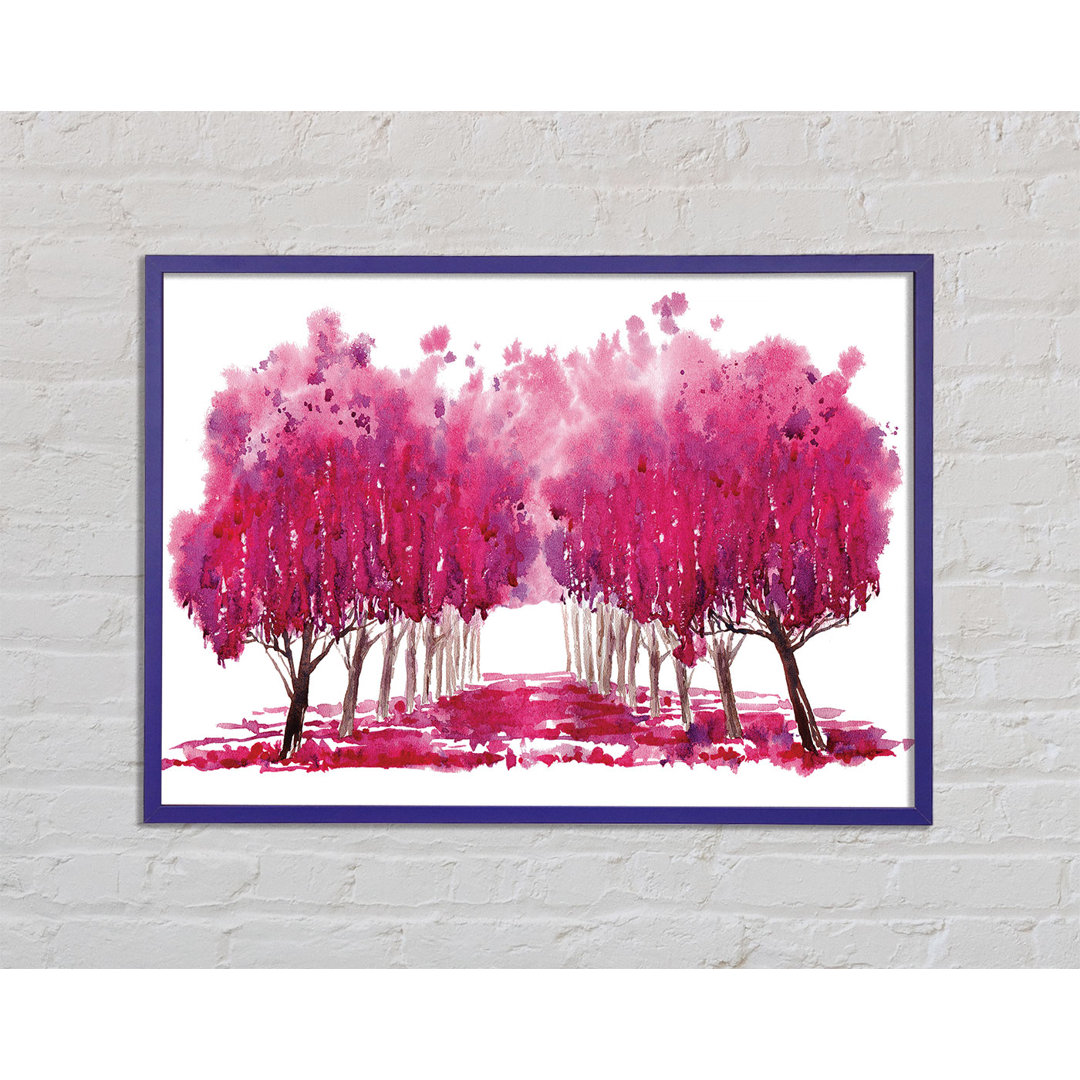 Pink Tree Walk - Druck