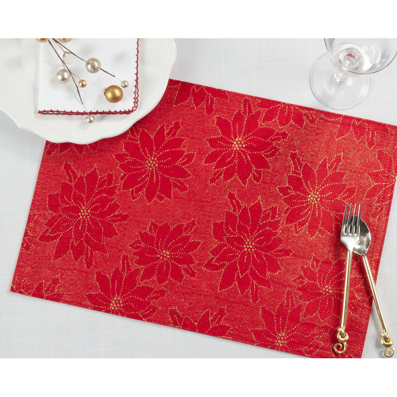 Klotzsch Collection Polyester No Pattern Rectangle Placemat