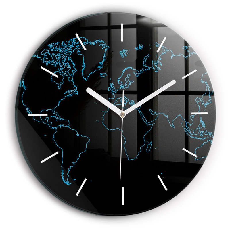 Glass Wall Clock