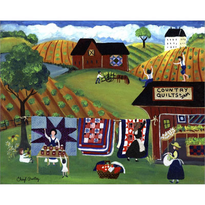 «Country Quilts Jam» par Cheryl Bartley, art mural sur toile