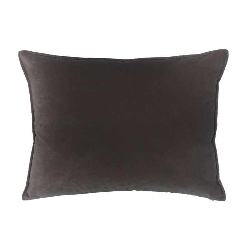 Franklin Washable Velvet Square Pillow Cover & Insert , French Roast, 26"H x 35"W