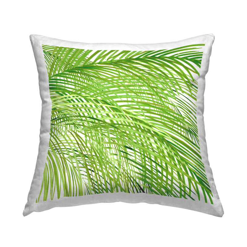 Coussin Victorian, H 18 po x l 18 po, Carrée, Vert floral 4