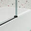 Porte de douche en verre de baignoire, porte coulissante, avec verre trempé-112539544