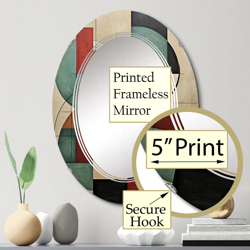 Miroir mural Zhanae, 30 po x 20 po